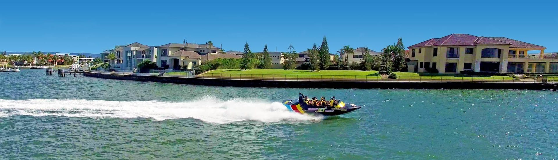 Cruising on the river during Tour in a Jet Boat on the Gold Coast - Surfers Paradise organized by Paradise Jet Boating Gold Coast