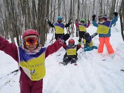 Kids Ski Lessons (7-11 y.) for First Timers from Moonshot Ski School La Bresse.