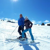 Adult Ski Lessons for First Timers from Moonshot Ski School La Bresse.