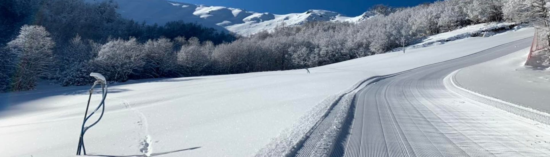 Incredibili piste a Campo Felice, luogo perfetto per una delle lezioni private di sci per bambini.