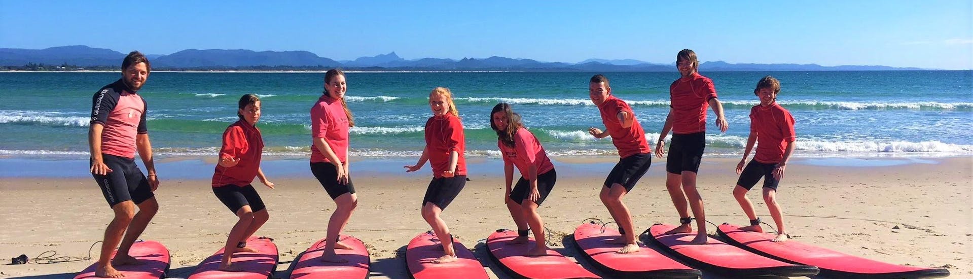Group Surf Lessons in Byron Bay - All Levels