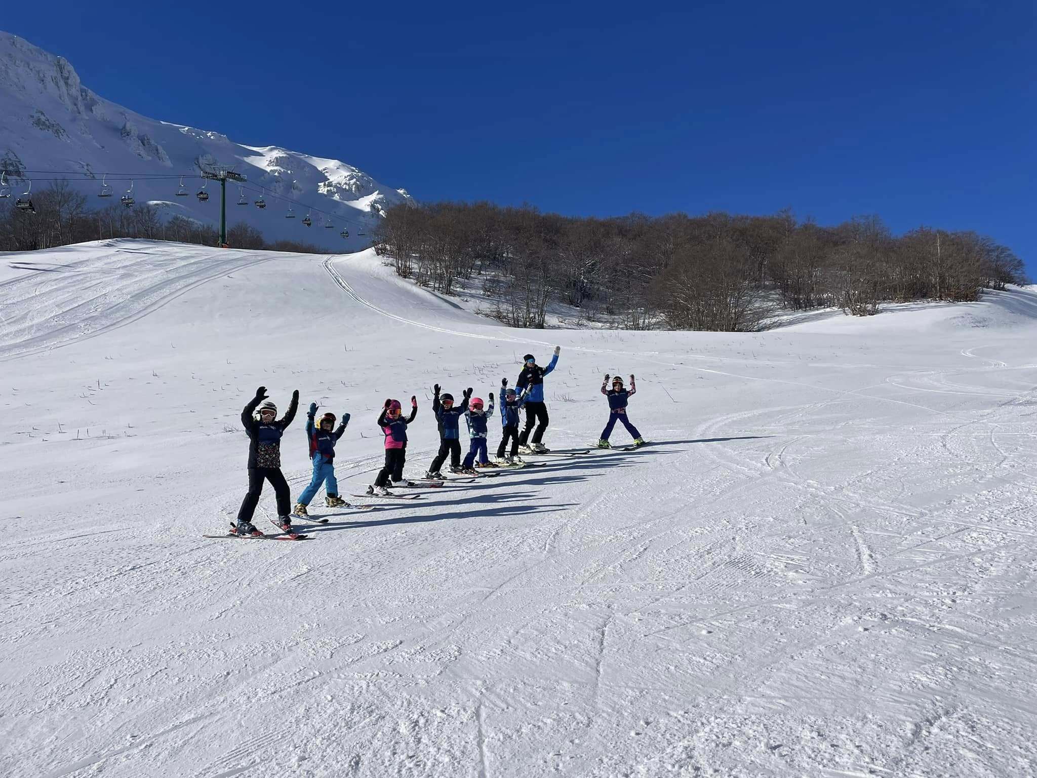 Group Kids Ski Lessons (5-14 y.) for First Timers and Beginners.