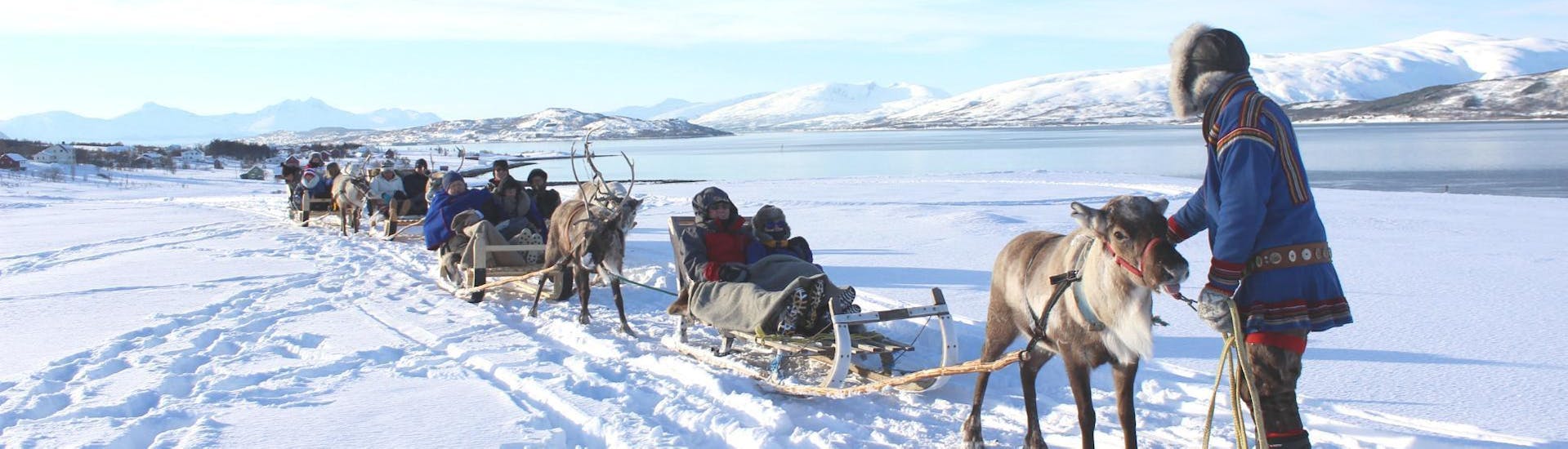 People are enjoying the Reindeer Sledding in Tromsø & Sami Culture - Afternoon organised by Tromsø Arctic Reindeer.