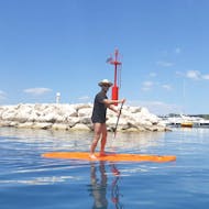 Photo of a man during his SUP Rental on the Makarska Riviera with Butterfly Diving & Sailing Makarska