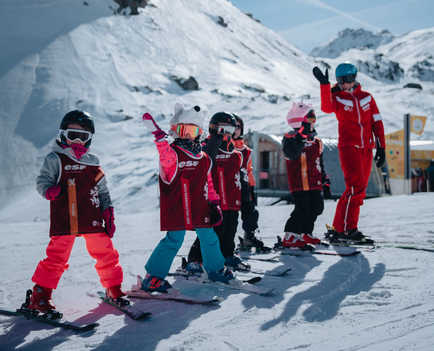 Skilessen voor kinderen (5-12 jaar) met ESF Val Thorens.