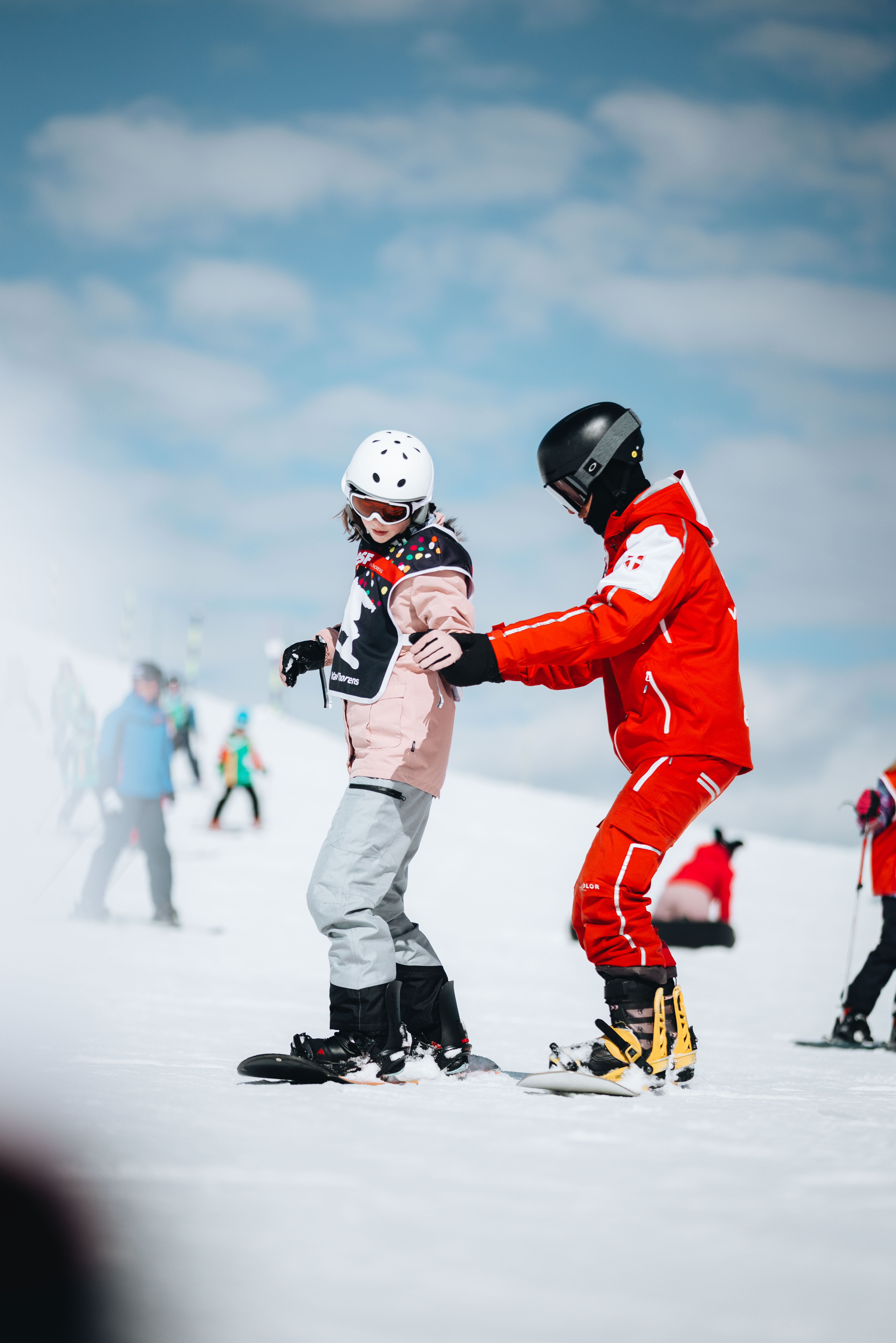 Snowboardlessen voor kinderen (7-12 jaar) met ESF Val Thorens.