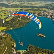 Tandem Paragliding above Lake Bled from Fun Turist Bled.