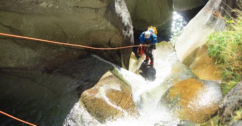 Canyoning in the Rio Egua from Monterosa Canyoning Canyoning in the Rio Egua from Monterosa Canyoning.