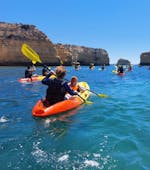 Kayak on the water during the Boat Trip to the Benagil Cave with Kayak or SUP with SeaAlgarve Albufeira.