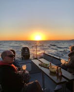 Foto genomen tijdens de boottocht bij zonsondergang naar Alvor met Blue Ocean Trips.