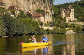 Noleggio kayak e canoa sulla Dordogna - tour 5 castelli 16 km con Canoës Loisirs Dordogne.