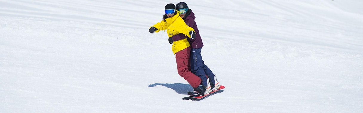 Private Snowboarding Lessons with a Tandemsnowboard