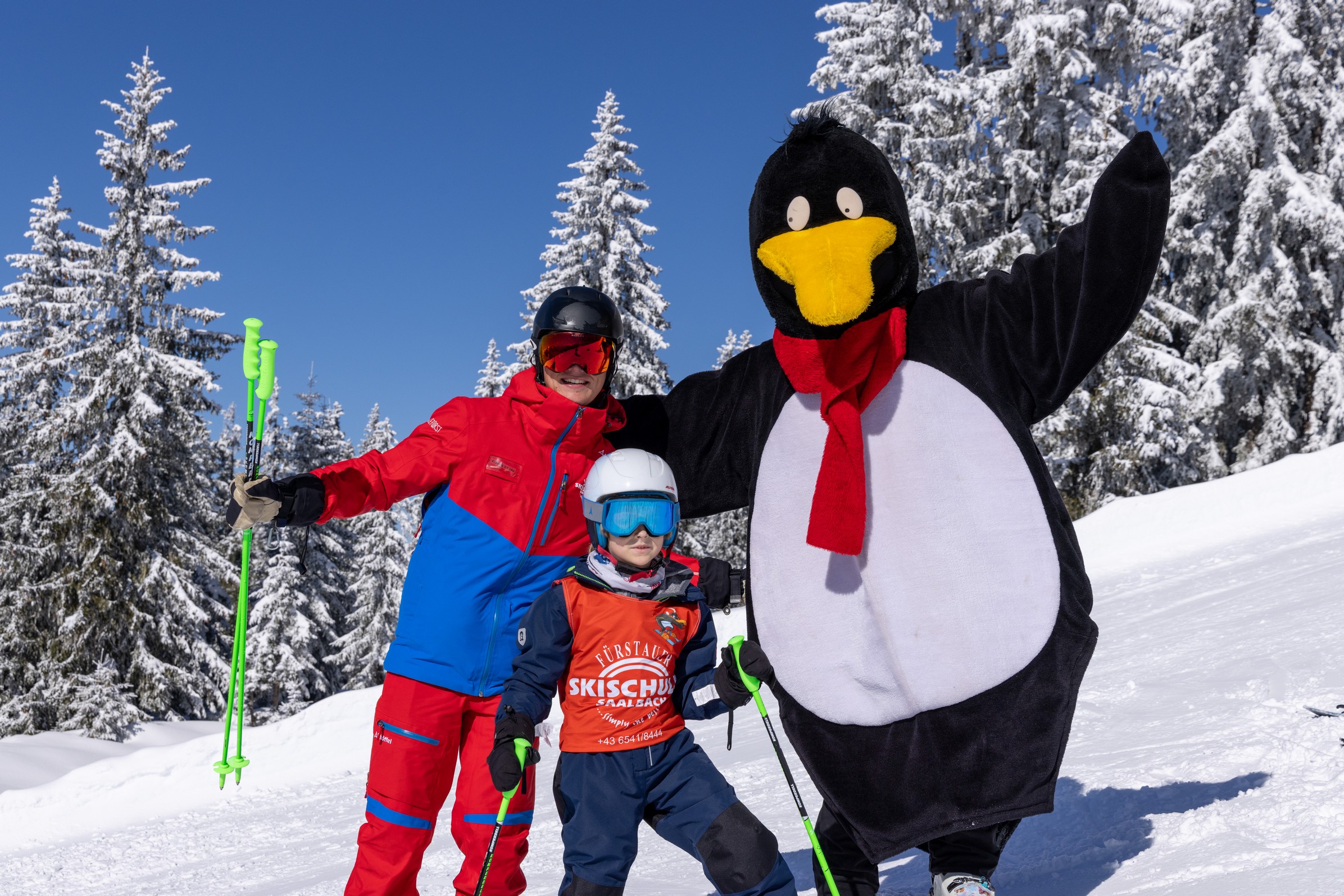 Privater Kinder-Skikurs für alle Levels mit Skischule Saalbach Fürstauer.