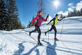 Private Cross Country Skiing Lessons for All Levels from Heli's Skischule Saalbach-Hinterglemm.
