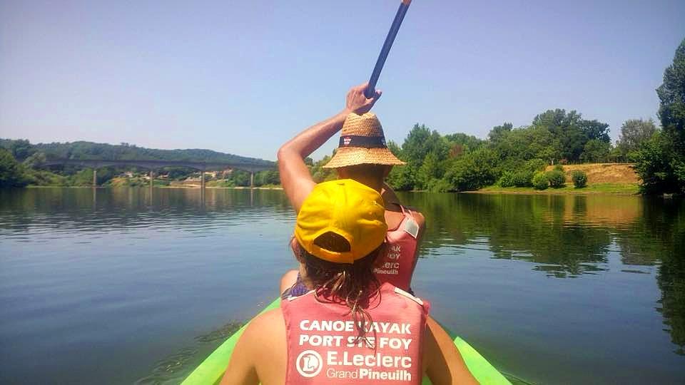 4 km kanoverhuur op de Dordogne voor families van Canoë Kayak Port