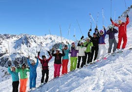 Ski Lessons for Women from Swiss Ski School La Tzoumaz-Savoleyres.