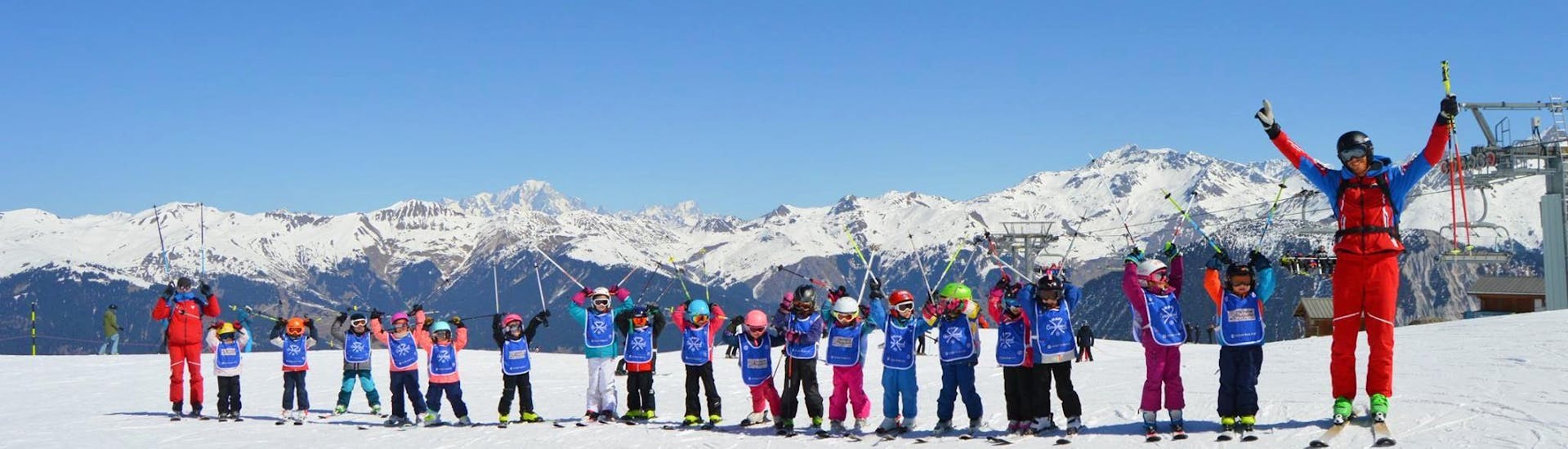 Cours de ski Enfants "Super 7" (6-12 ans) - Max 7 par groupe.
