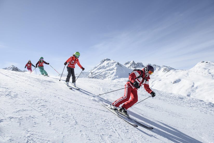 Skilessen voor Kinderen (6-17 jaar) voor Gevorderde Skiërs.