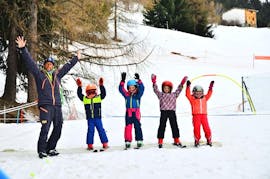 Lezioni di sci per bambini a partire da 6 anni per principianti con Evolution 2 La Plagne Montchavin - Les Coches.