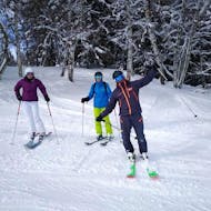 Clases de esquí para adultos a partir de 10 años para debutantes con Evolution 2 La Plagne Montchavin - Les Coches.
