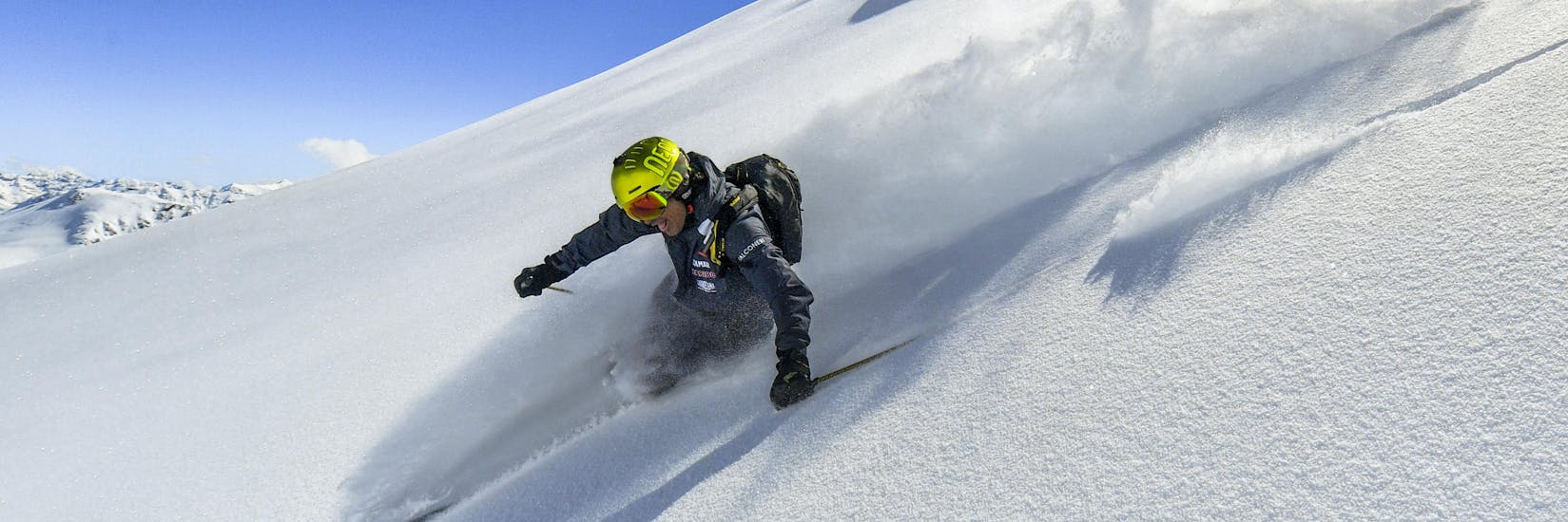 Private Off-Piste Skiing Lessons for Advanced Skiers with  Giorgio Rocca Ski Academy St.Moritz.
