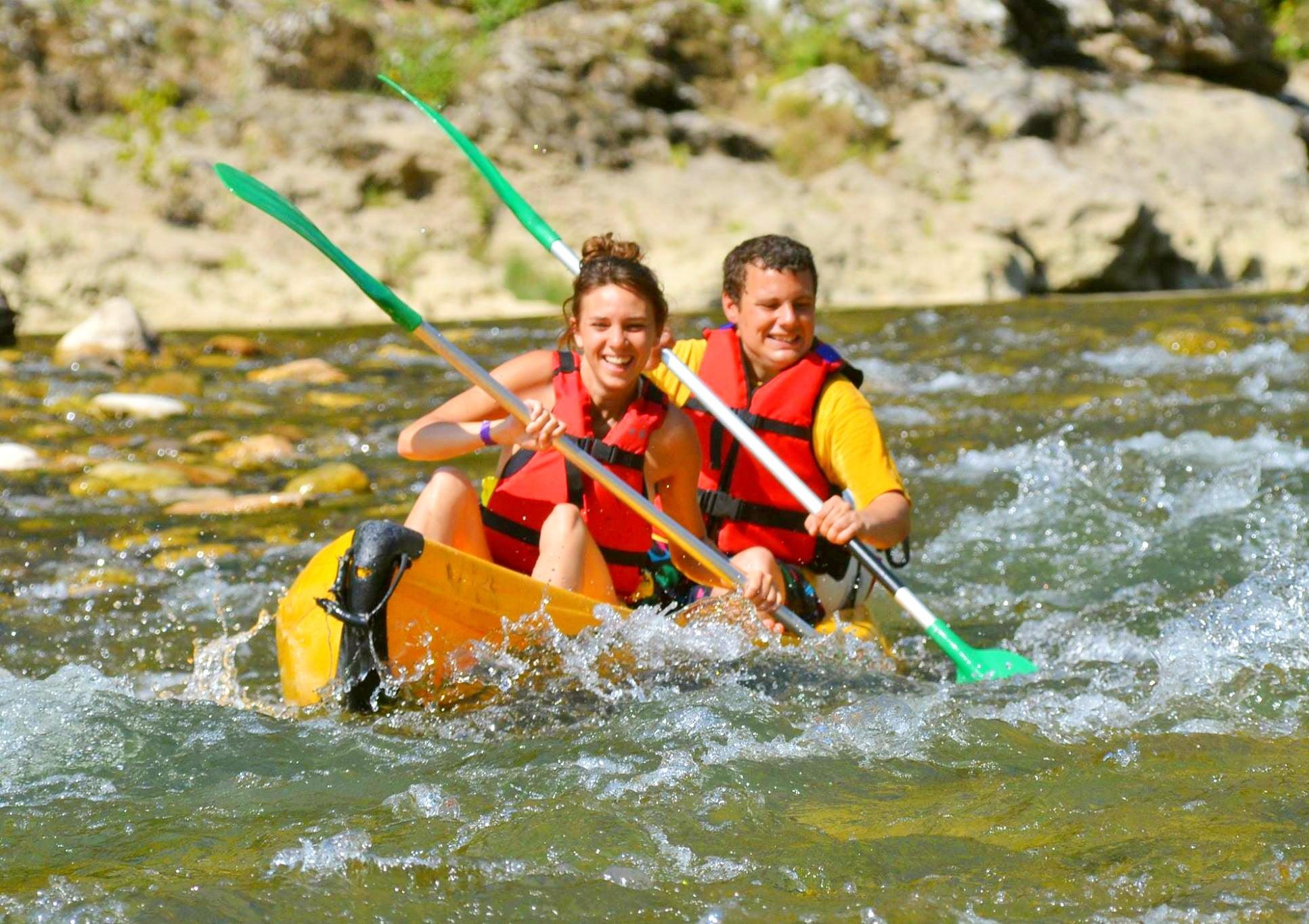 36km Kayak & Canoe Hire in Ardèche 1 day Full Descent from 22