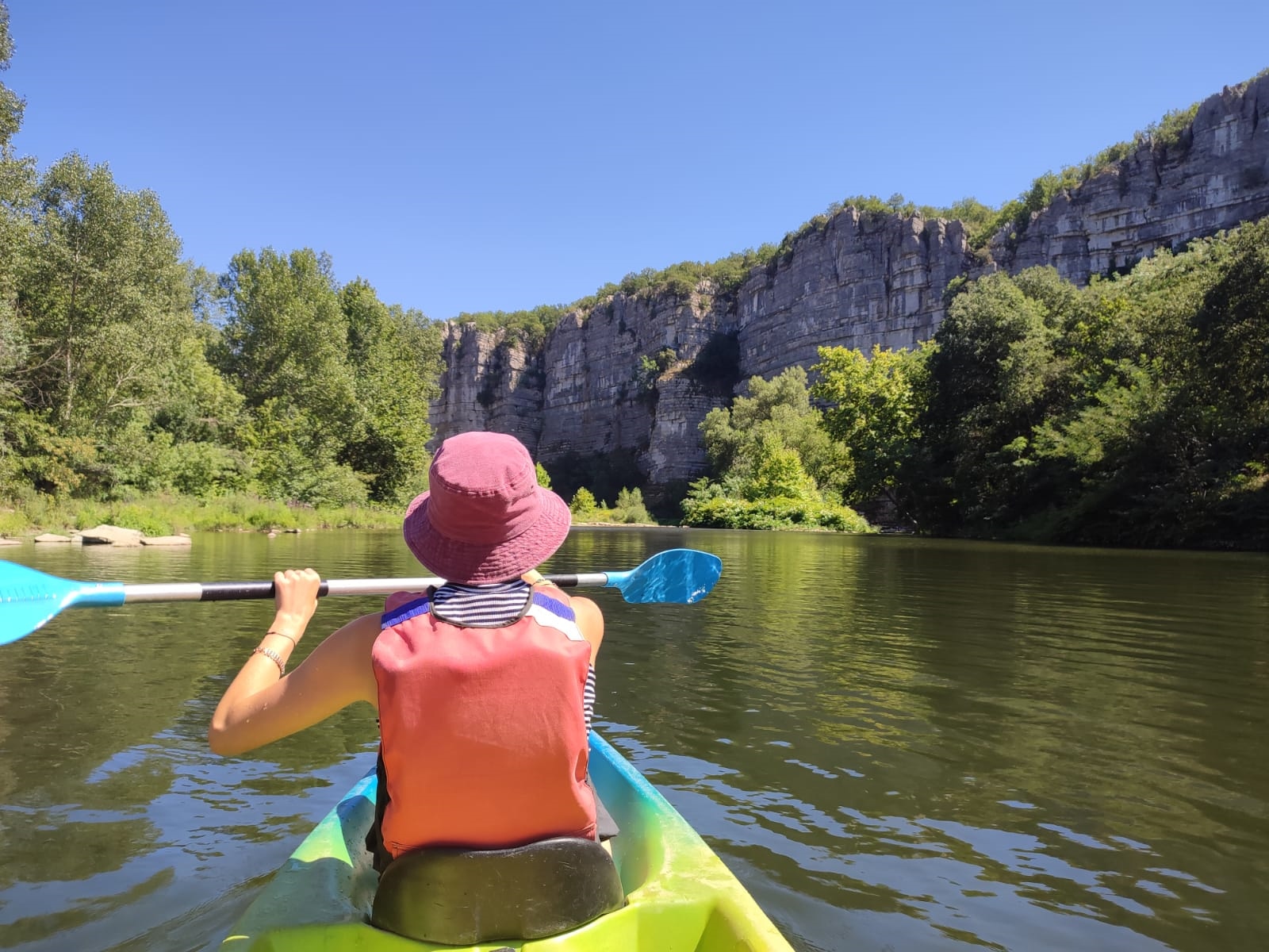 7km Kayak & Canoe Tour on the Chassezac River from Ceven'Aventure Ardèche .