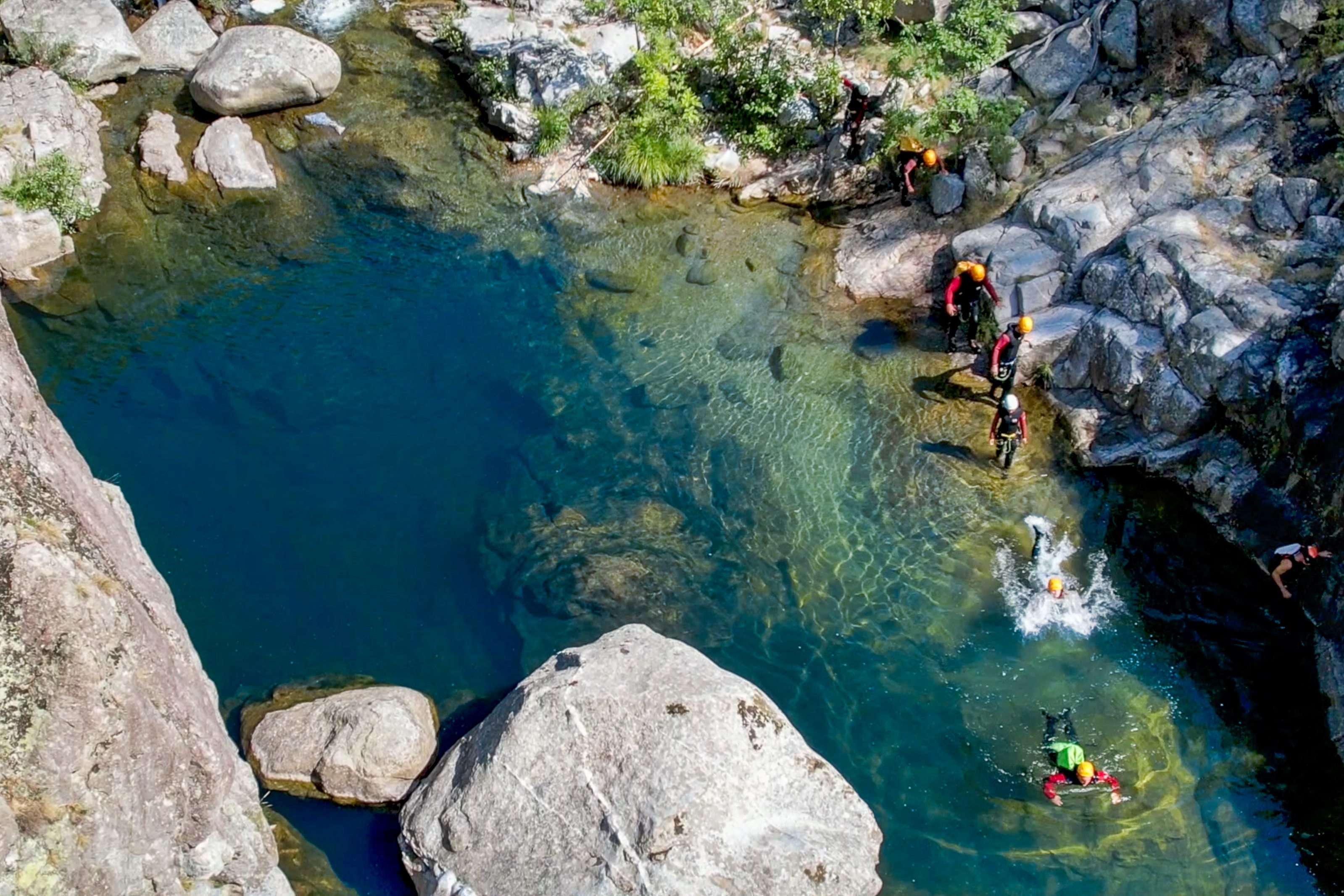 Canyoning in Ardèche through Bas Chassezac for Families from Ceven'Aventure Ardèche .