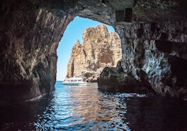 One of the caves that you can admire during the boat trip to the Marettimo Island's caves with Egadi Escursioni.