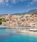 Uitzicht tijdens de boottocht naar Parga & Sivota incl. Blue Lagoon met zwemmen met Ionian Cruises Corfu.