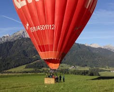 We are almost ready for the departure of the Private Hot Air Balloon Flight over Val Pusteria in Summer with Mountain Ballooning Bruneck.