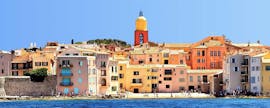 View of Saint Tropez during the Boat Trip to Saint-Tropez with Estérel National Park with Black Tenders.