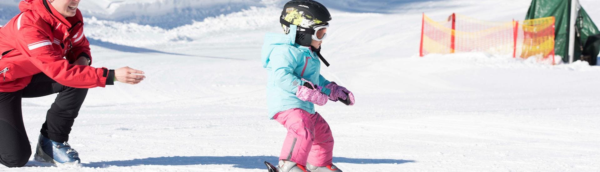 Lezioni di sci per bambini per avanzati.