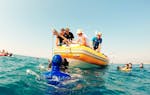 Alcune persone durante la Gita in barca ad Antibes con snorkeling e avvistamento delfini con BeFree2Dive Villeneuve-Loubet.