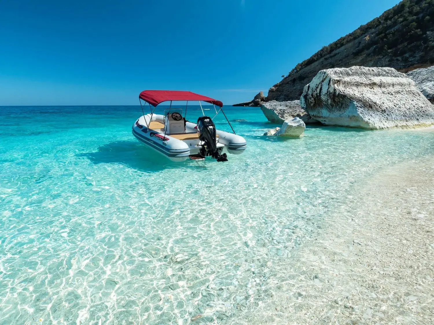 RIB Boat Rental in Cala Gonone (up to 6 people) from Agostino Charter Cala Gonone.