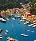 Das farbenfrohe Dorf Portofino ist der Höhepunkt dieser privaten Bootstour nach Portofino und San Fruttuoso ab Levanto.