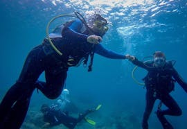 People doing a Discover Scuba Diving in Chania with Omega Divers.