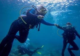 People doing a Discover Scuba Diving in Chania with Omega Divers. 