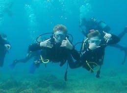 Kids doing a PADI Open Water Diver Course in Chania for Beginners with Omega Divers.