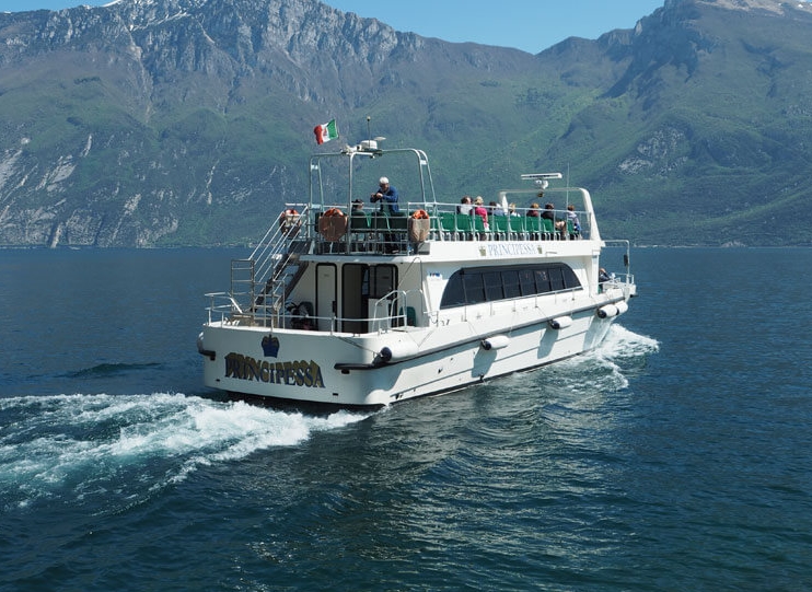 The boat used by Garda Escursioni for the Boat Transfer from Malcesine to Limone - Round Trip.