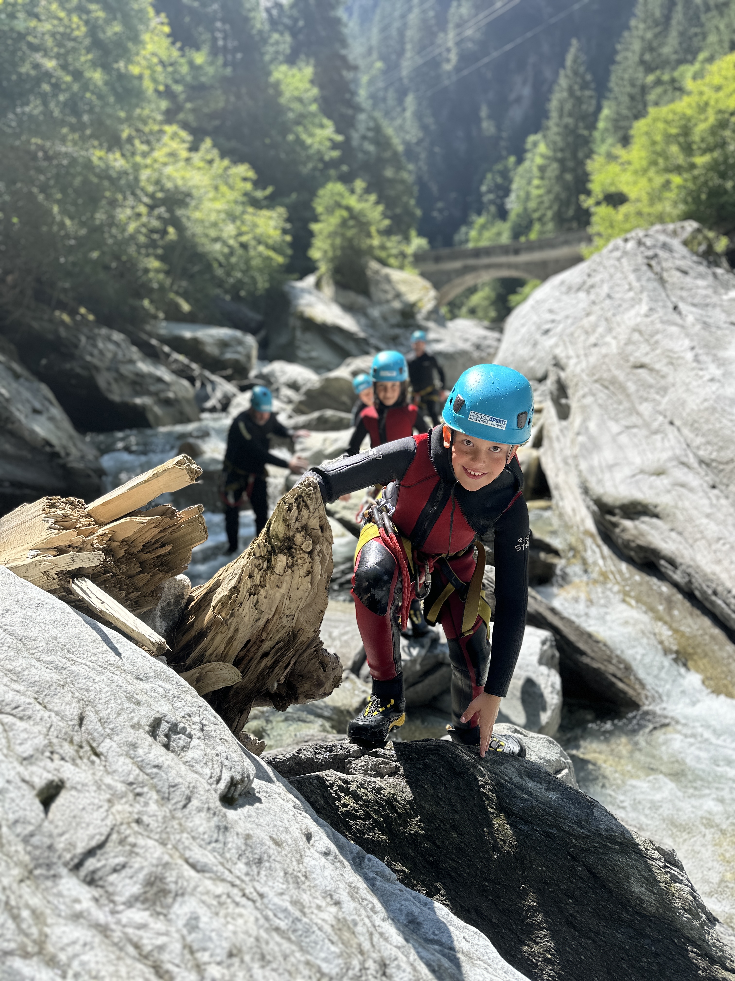 Canyoning for Kids & Teens in Zemmschlucht - Jump & Run from Mountain Sports Mayrhofen.