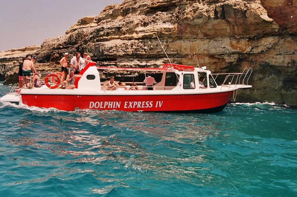Picture of the boat during the boat trip from Rethymno to Panormo with Dolphin Cruises Crete