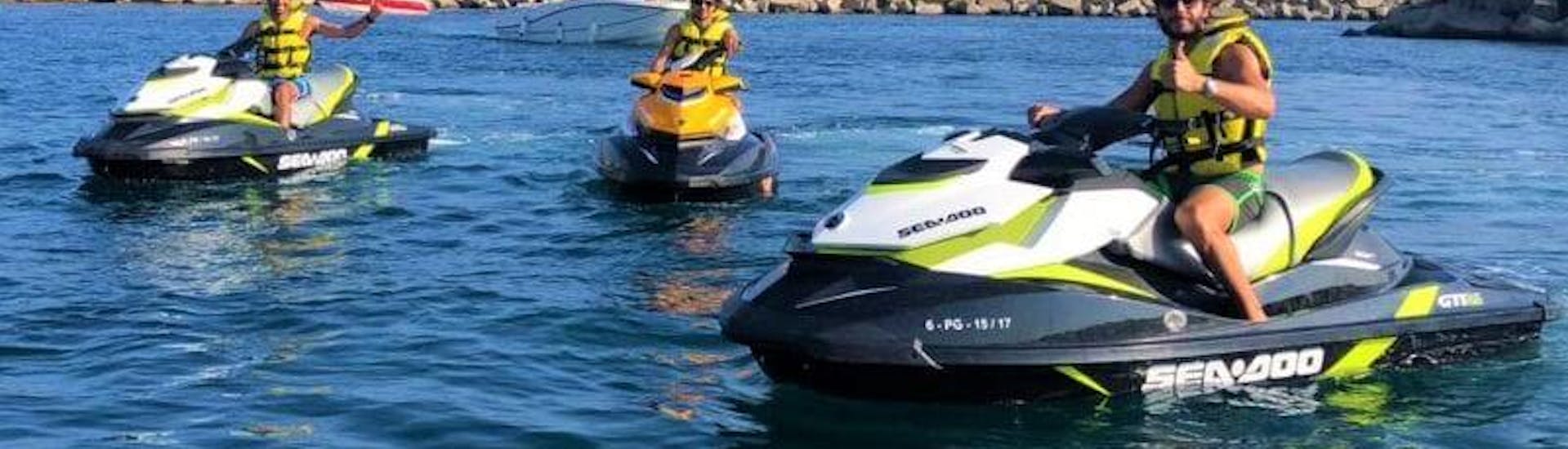 Un safari en moto de agua va hasta el Mar Menor con BaliserMar.