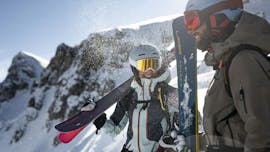 Clases particulares de esquí para adultos - Grand Massif con Freedom Snowsports Mont Blanc.