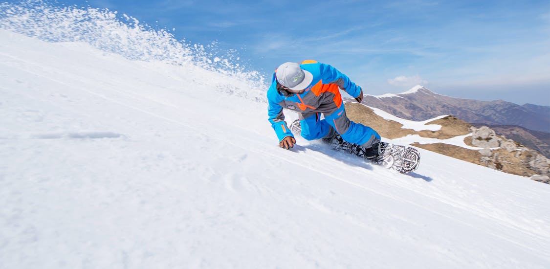 Lezioni private di snowboard per bambini e adulti di tutti i livelli