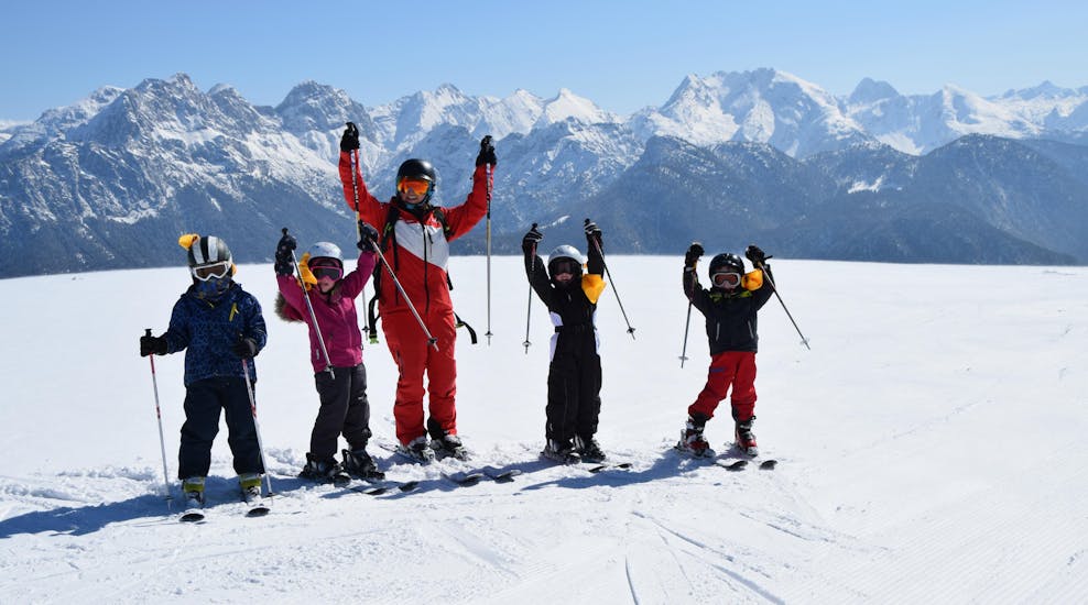 Skilessen voor kinderen (4-11 jaar) voor gevorderde skiërs.