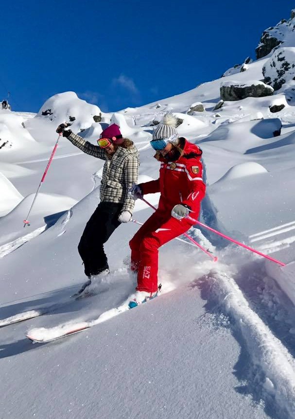 Privates Freeride ab 8 Jahren für Fortgeschrittene mit Scuola Sci Gressoney Monterosa.