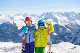 Clases de esquí para niños a partir de 4 años para todos los niveles con Scuola Sci Coldai Alleghe.