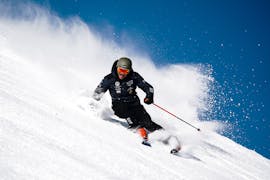 Private Off-Piste Skiing Lessons for Advanced Skiers from Giorgio Rocca Ski Academy Crans-Montana.