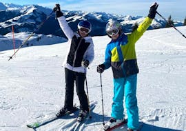 Cours de ski enfants "Mini-Club" pour débutants (4-7ans) - Petits groupes avec Alpinskischule Edelweiss Kirchberg.